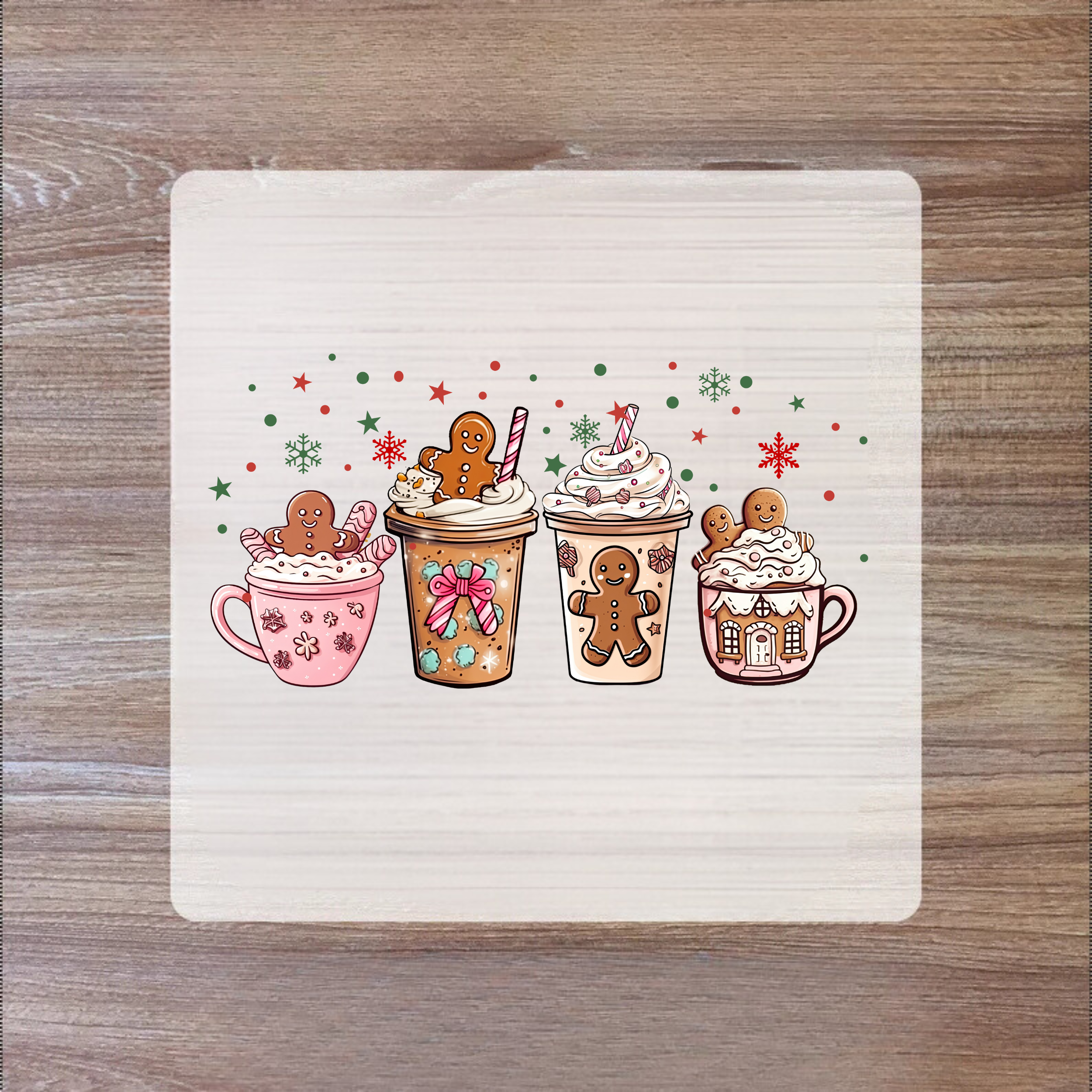 Coffee Christmas DTF Transfer