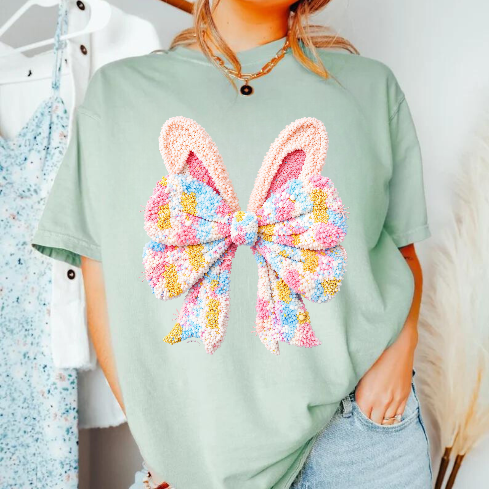 HAPPY EASTER BOW TRANSFER