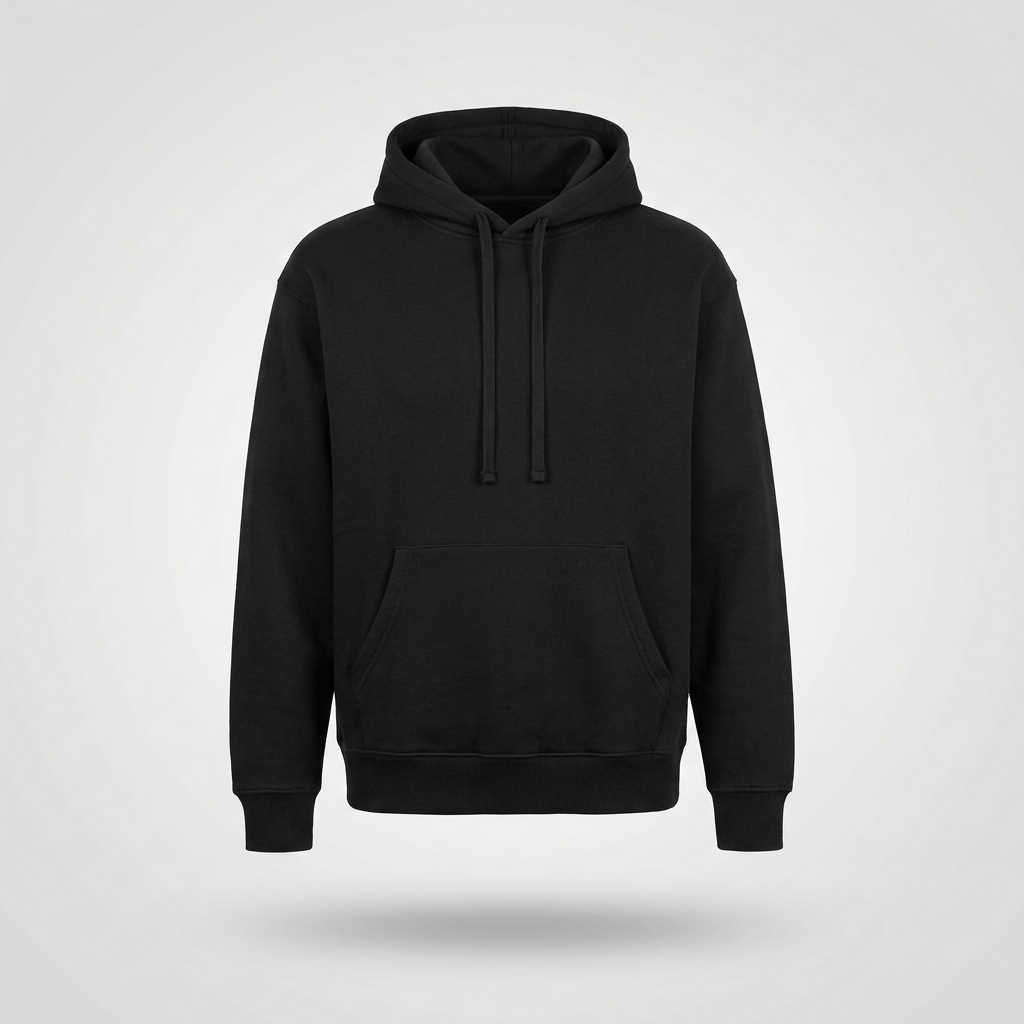 Blank black custom hoodie — Independent IND4000
