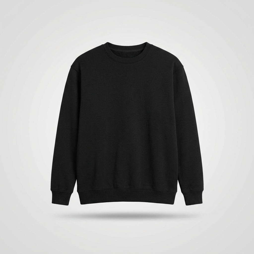 Blank black custom crewneck — Independent IND3000