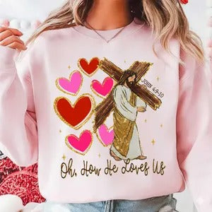 Love Jesus Bear Valentine's Day Transfer