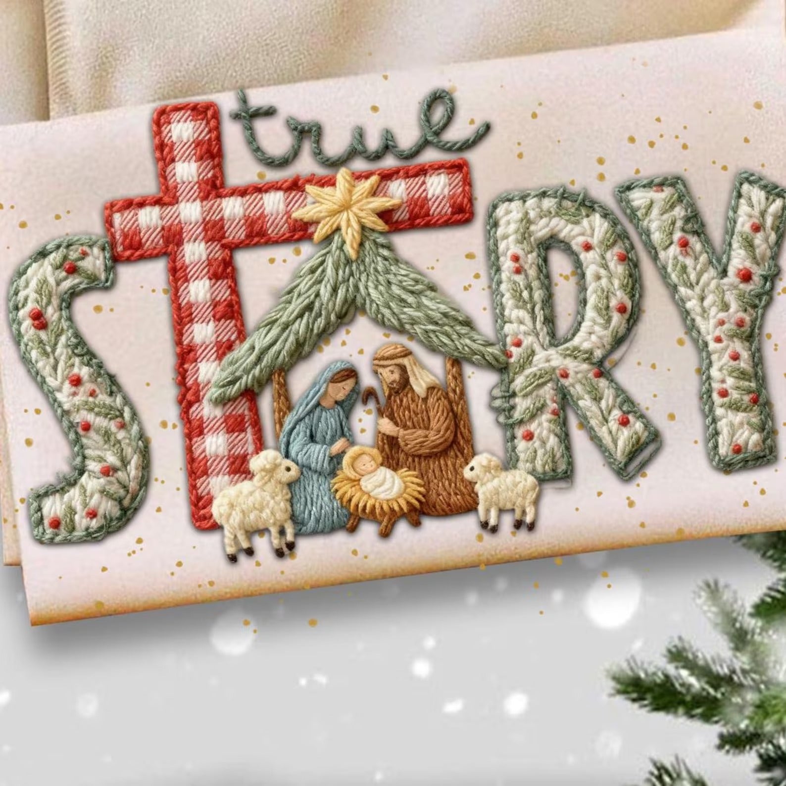 Faith Merry Christmas Transfer