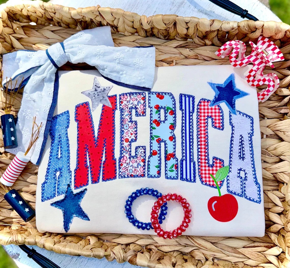 America Patchwork Transfer