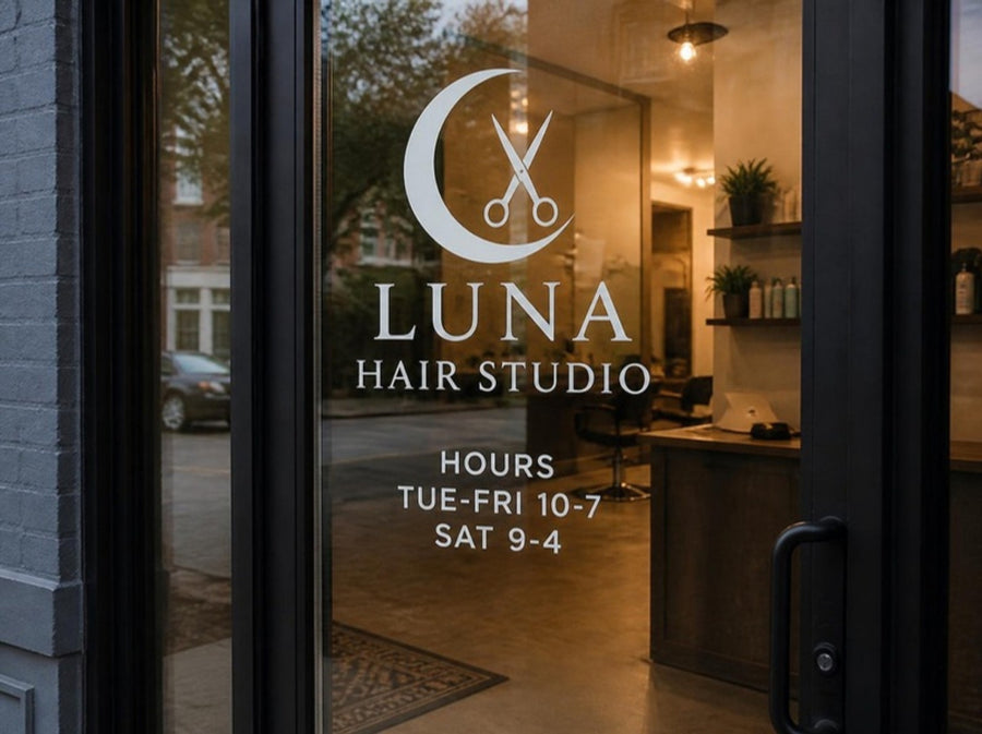 Storefront door decals