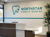 Northstar Family Dental printed wall graphic
