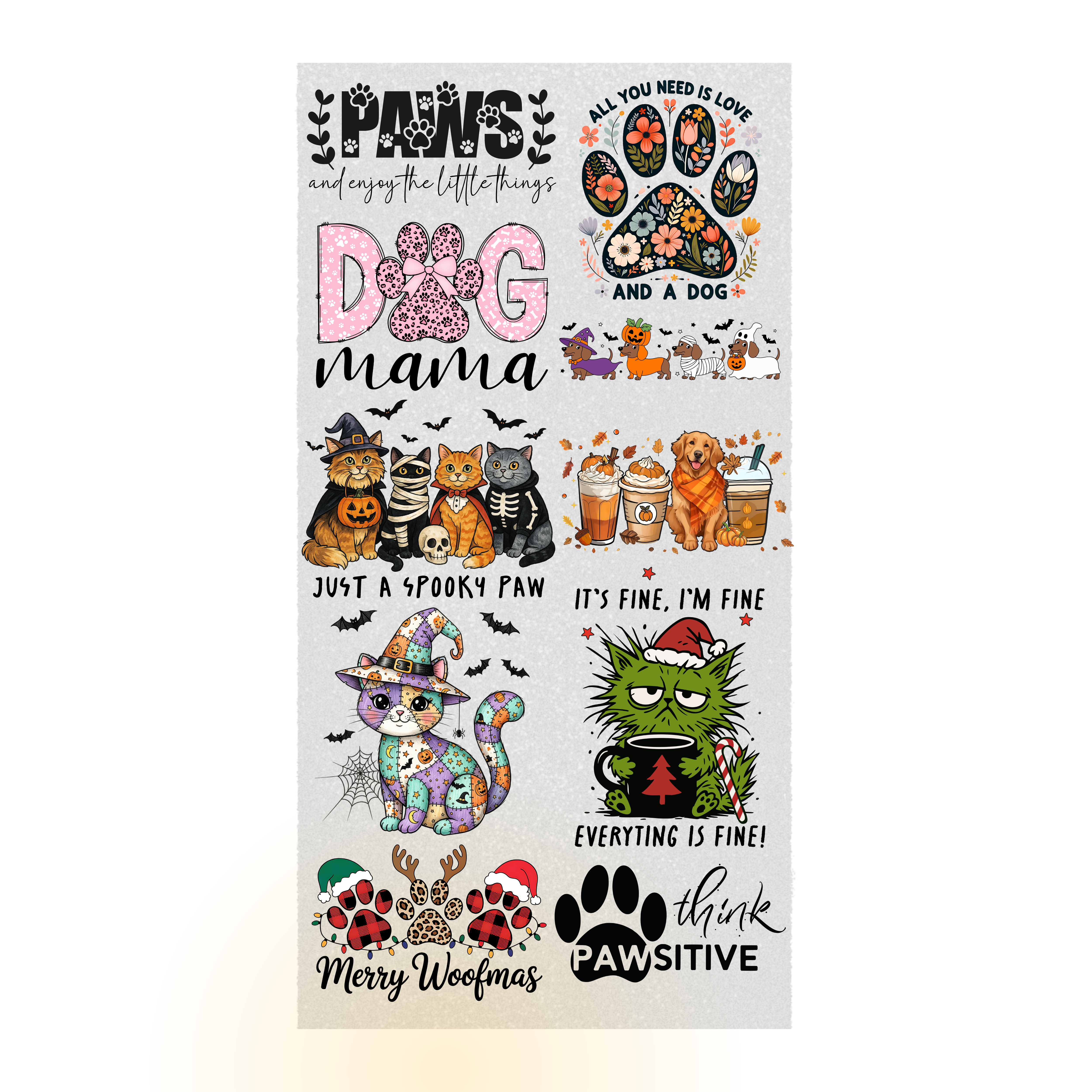PET PREMADE GANGSHEET