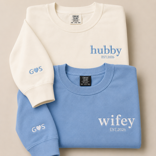 Personalized Embroidered Sweatshirt — Name or Wording