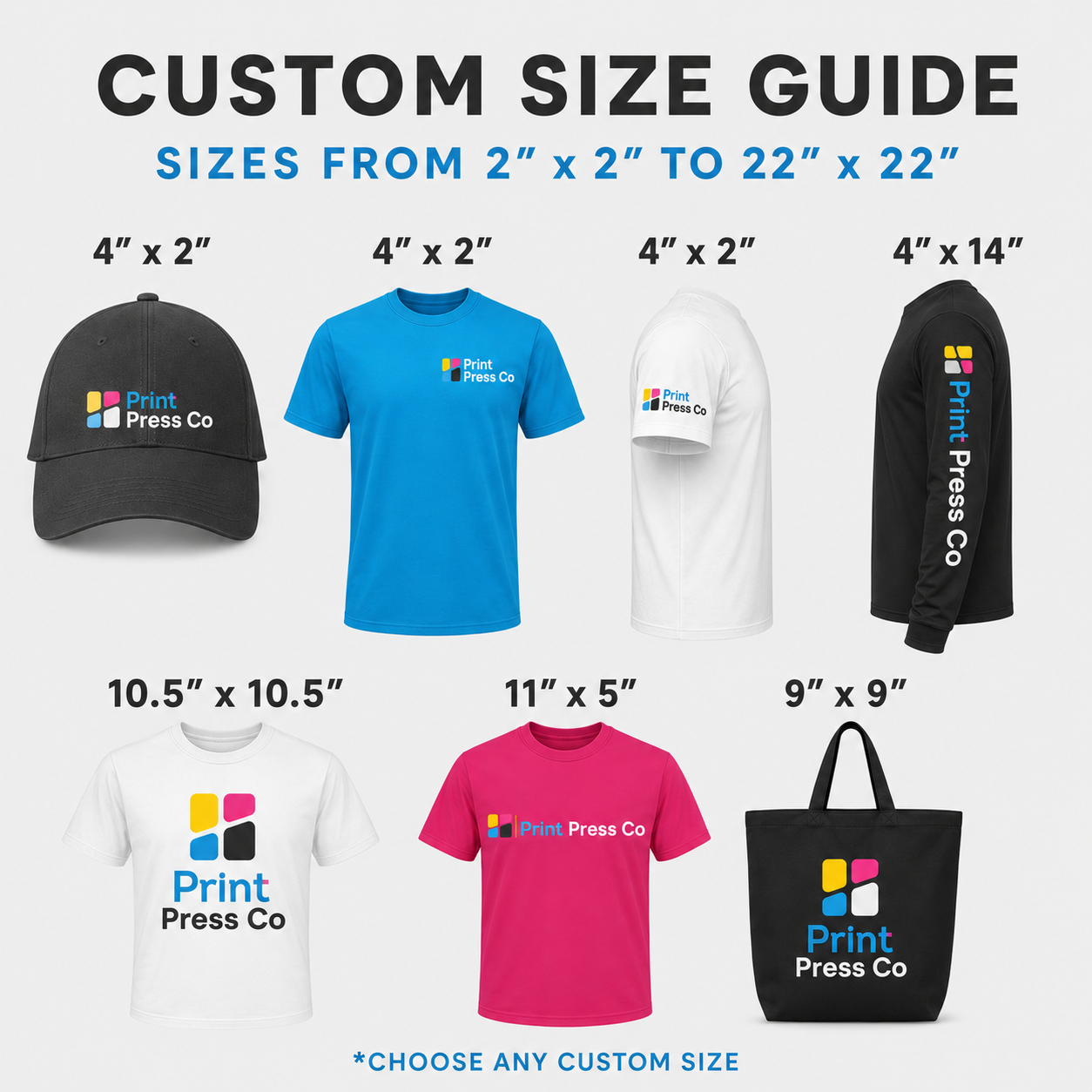 DTF Transfers By Size