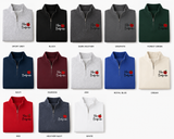 Embroidered teacher half-zip sweatshirt — additional colorway