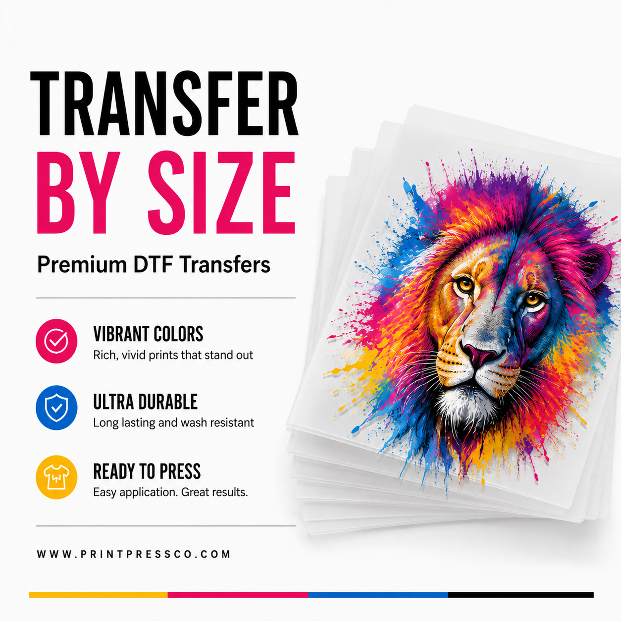 DTF Transfers By Size