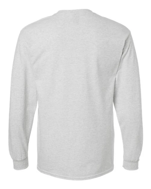 Gildan 2400 Ultra Cotton long-sleeve t-shirt in Ash — back view