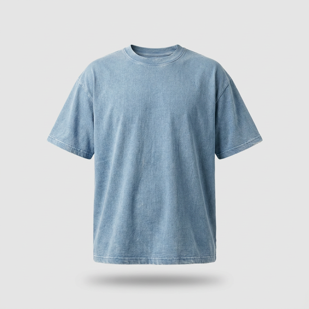 Blank light blue custom t-shirt — Comfort Colors 1717