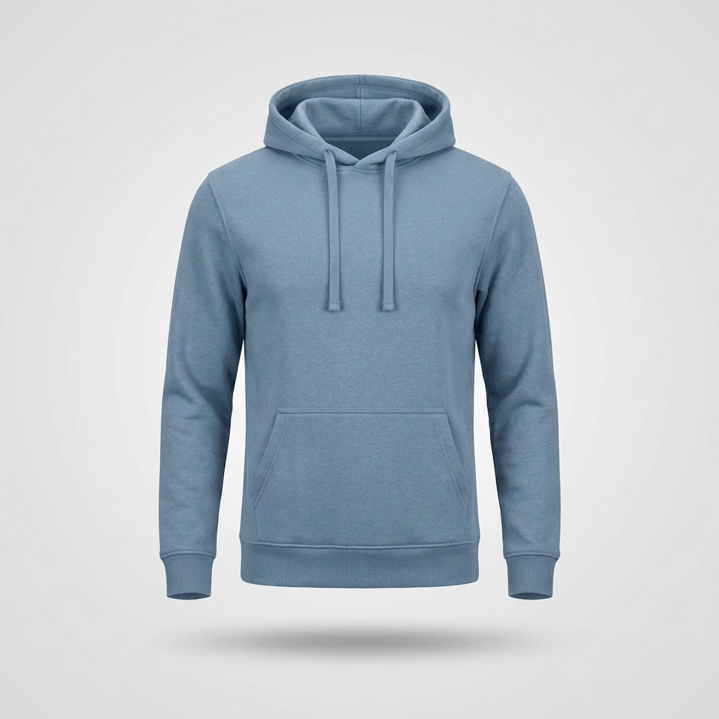Blank blue custom hoodie — Bella+Canvas 3719