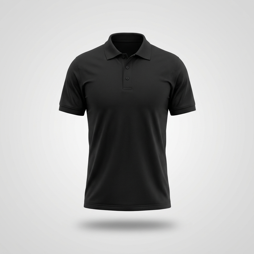 Blank black Gildan DryBlend 8800 polo