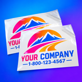 Pair of full-color laminated truck door decals