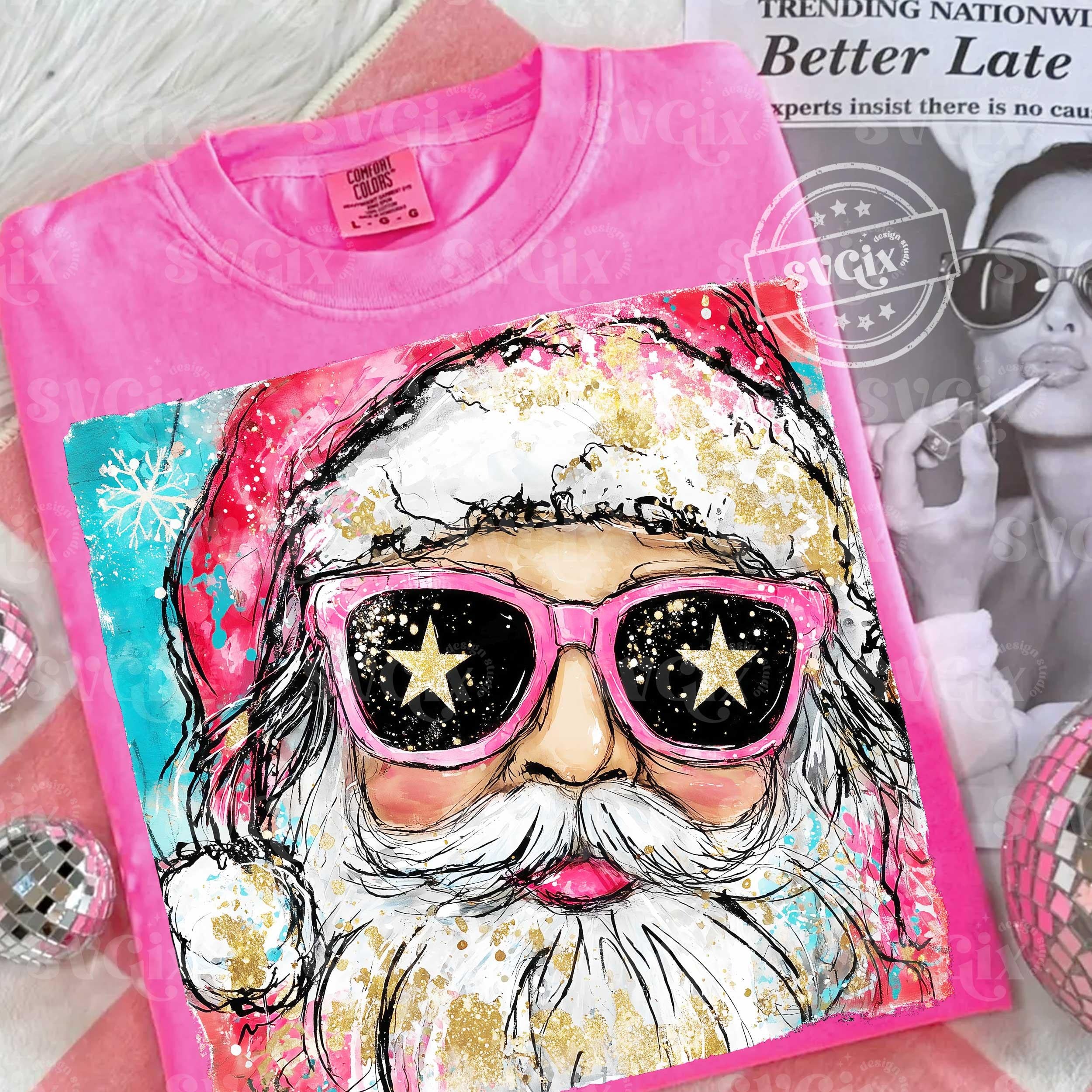 Preppy Santa  Transfer